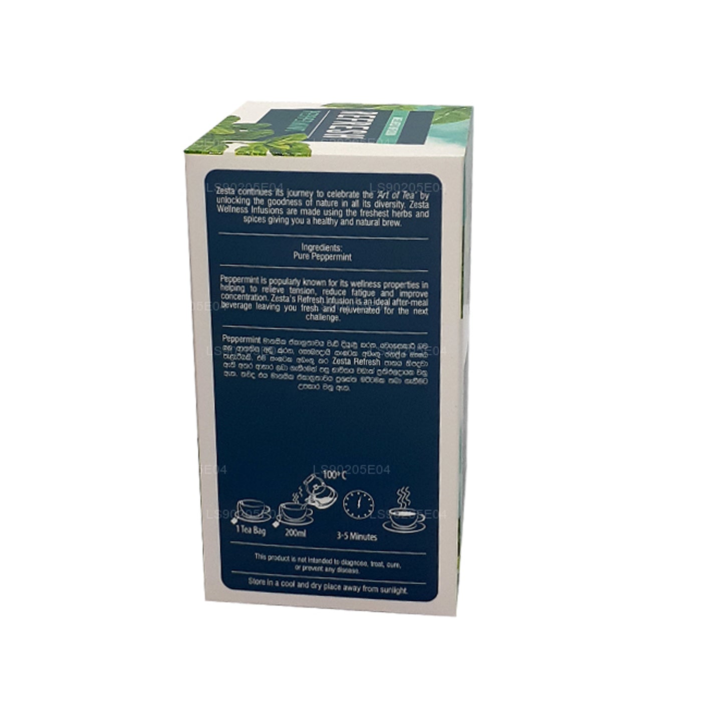 Zesta Refresh Peppermint (30g) 20 Envelope Tea Bags