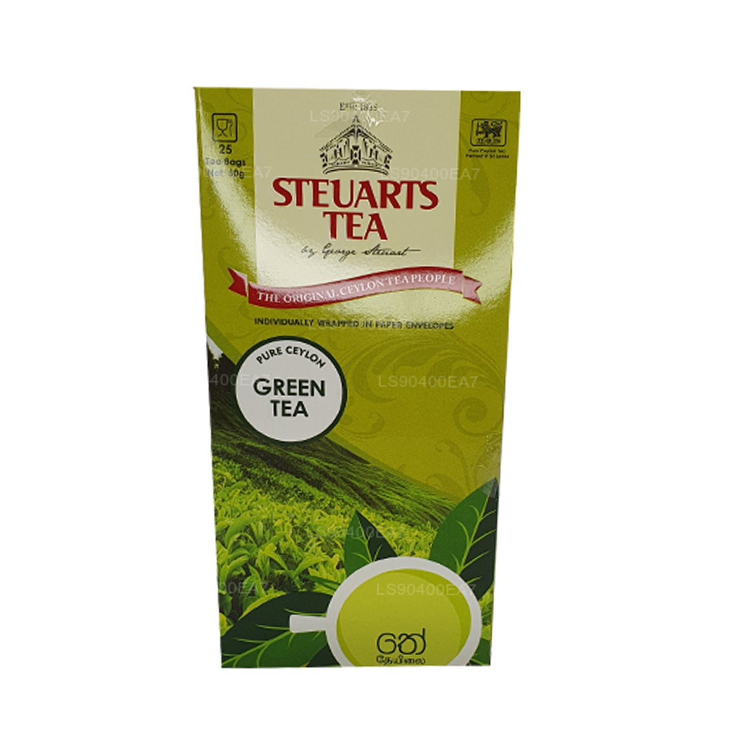 George Steuarts Pure Green Tea (50g) 25 Tea Bags