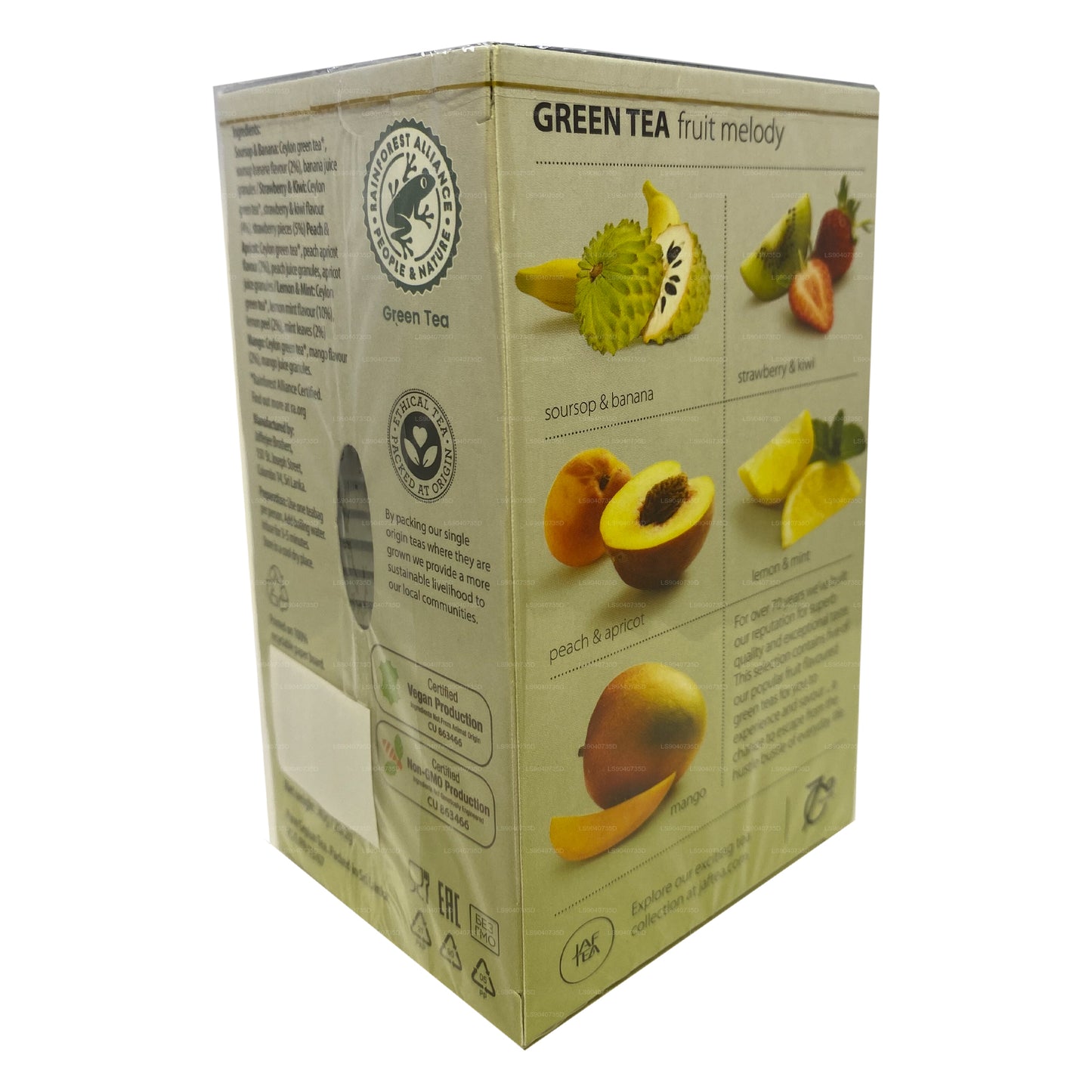 Jaf Tea Fruit Melody Green Tea (40g) Foil Envelop Tea Bags