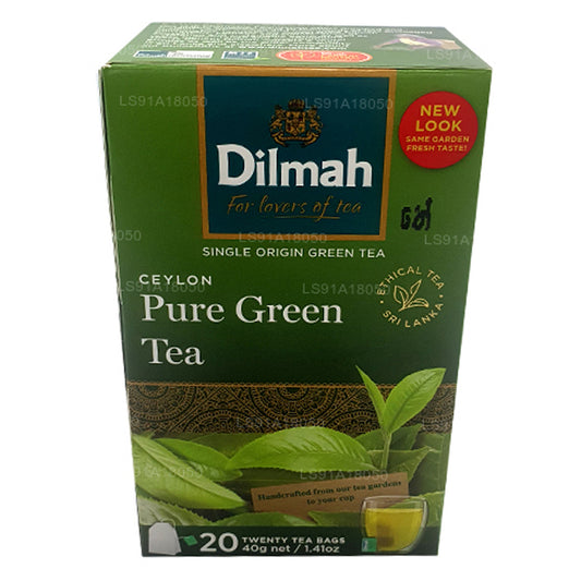 Dilmah Ceylon Pure Green Tea (40g) 20 Tea Bags