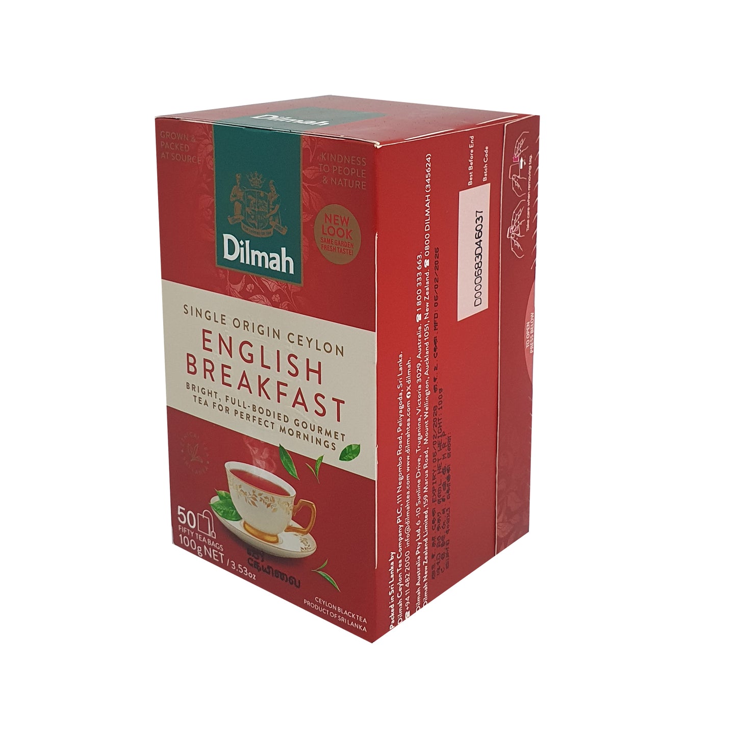 Dilmah English Breakfast Tea (100g) 50 Tea Bags