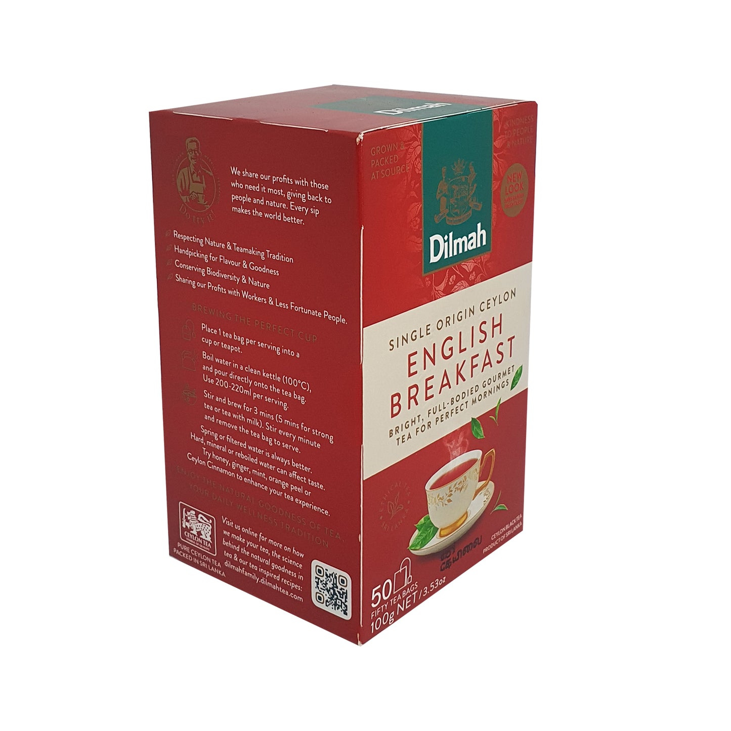 Dilmah English Breakfast Tea (100g) 50 Tea Bags