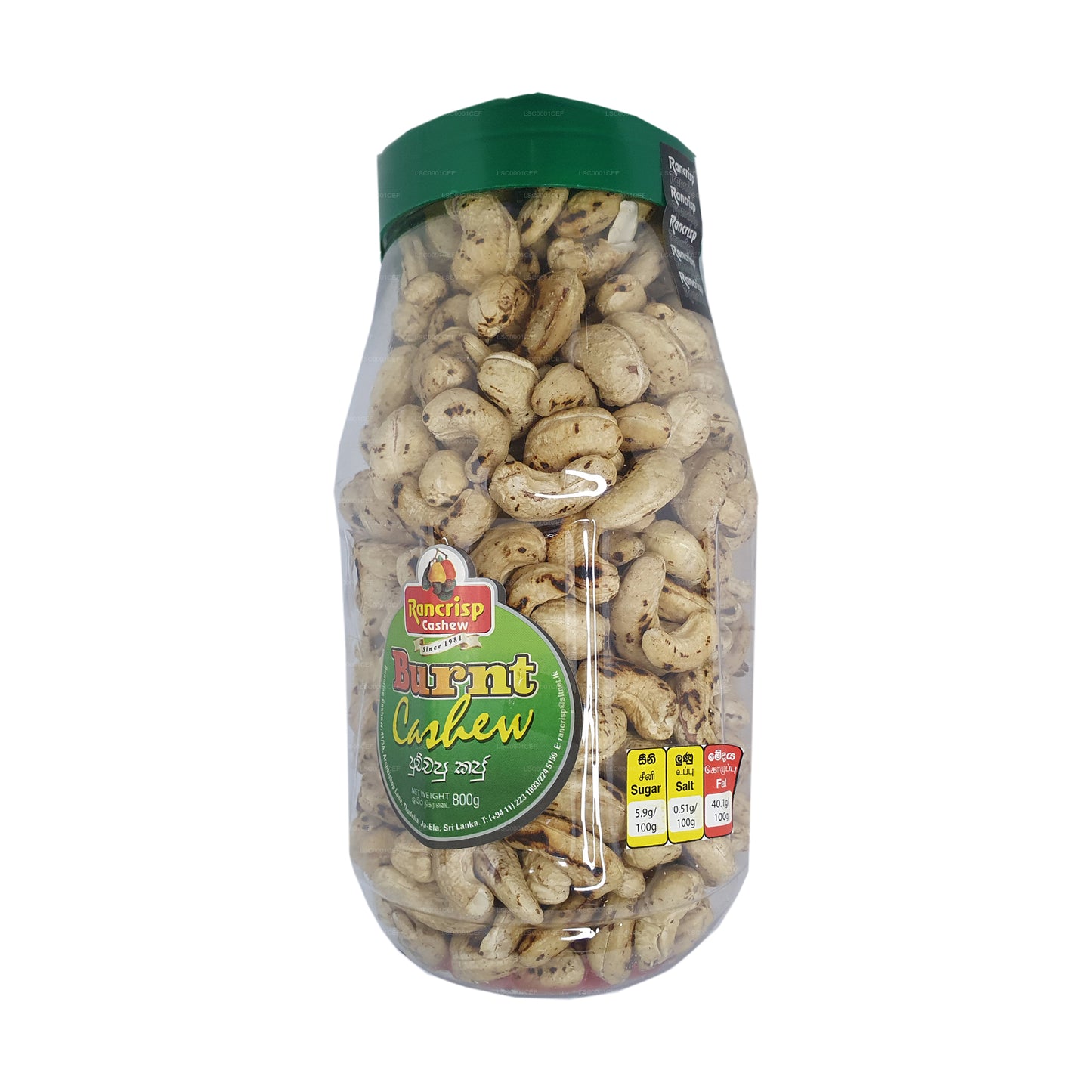 Rancrisp Burnt Cashew Nuts (800g)