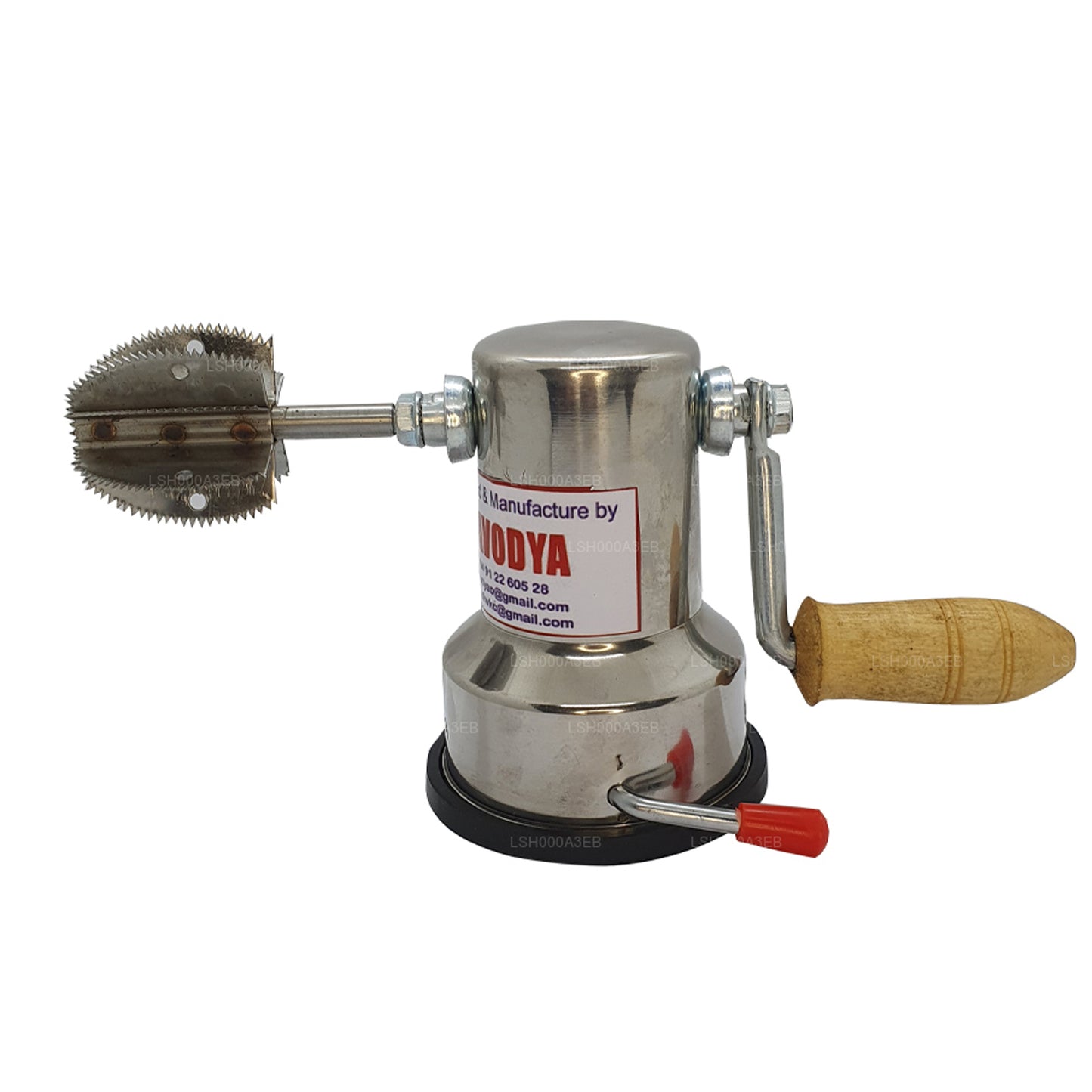 Vacuum Base Coconut Scraper with Stainless Steel Blade and Free Safety Cover