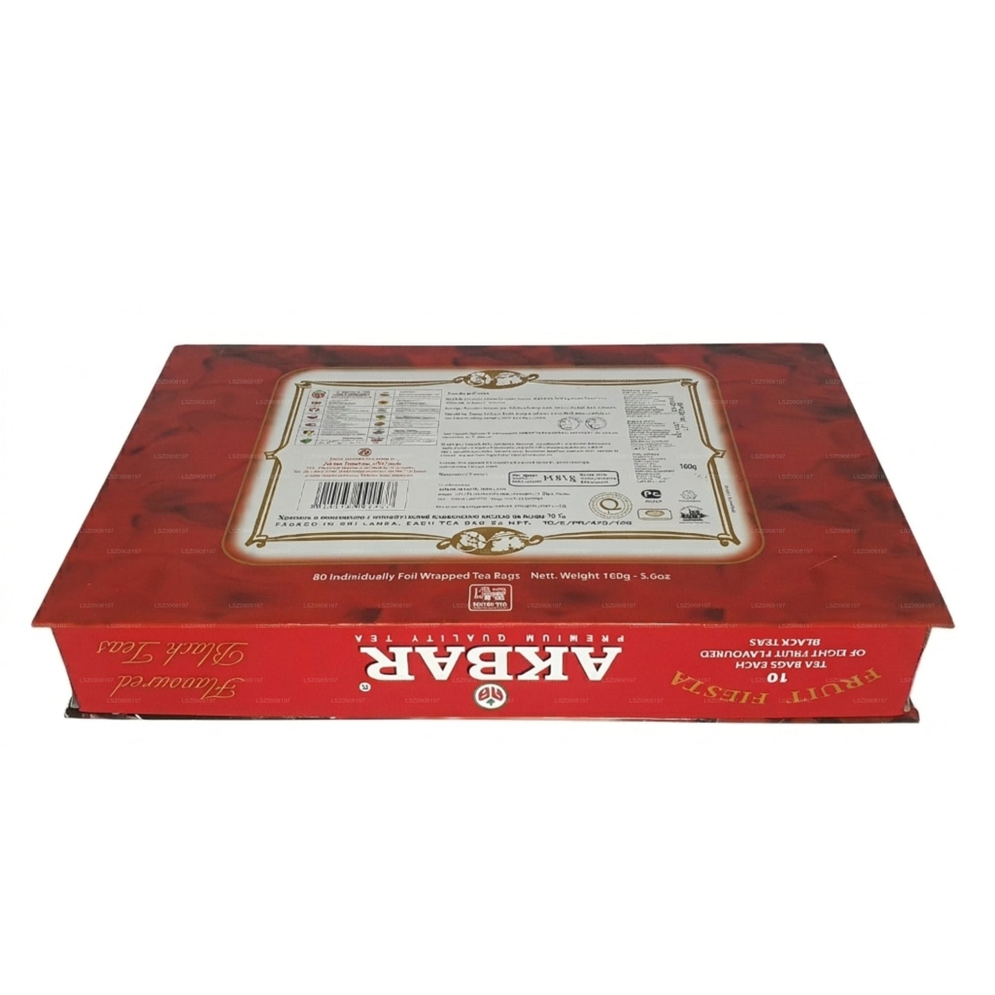 Akbar Fruit Fiesta Flavoured Black Tea Gift Box 80 Tea Bags (160g)