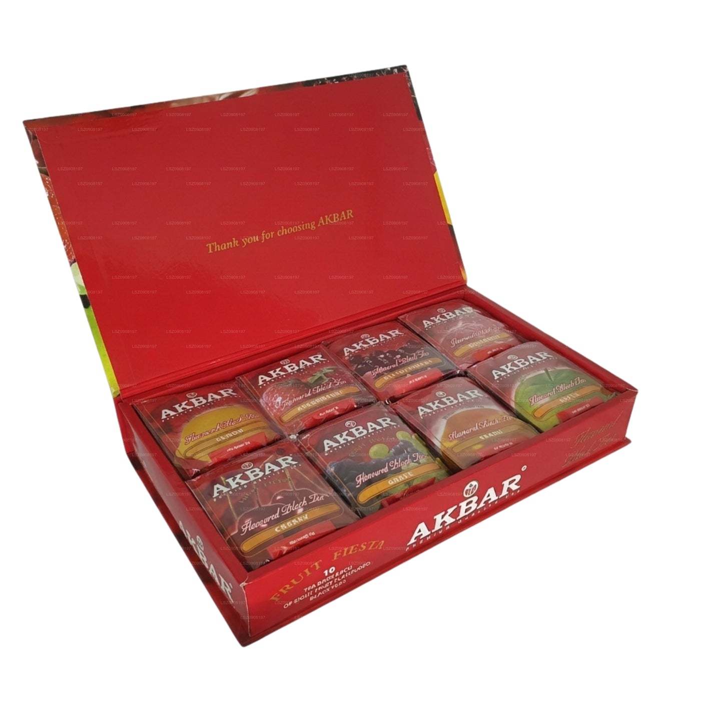 Akbar Fruit Fiesta Flavoured Black Tea Gift Box 80 Tea Bags (160g)
