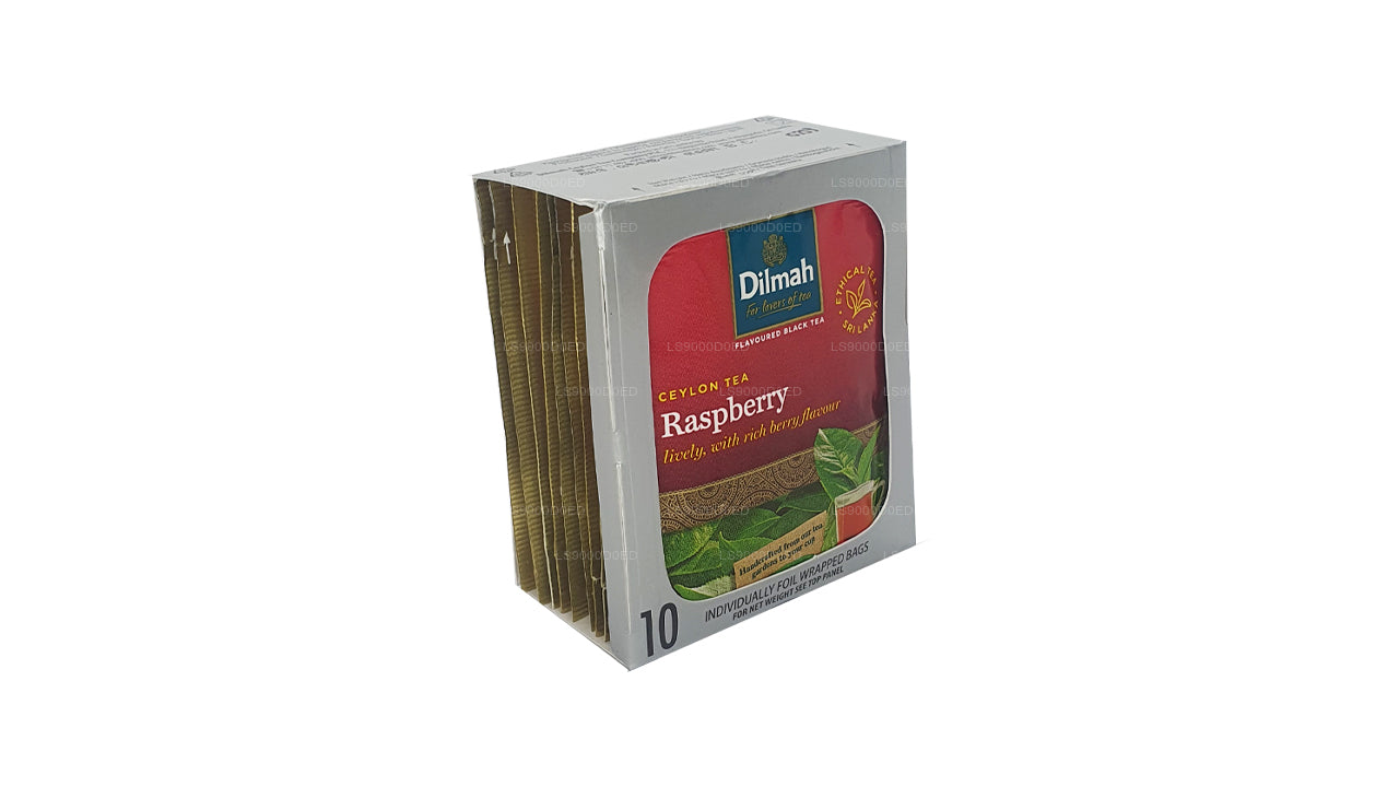 Dilmah Raspberry Tea (20g) 10 Individually Foil Wrapped Tea Bags