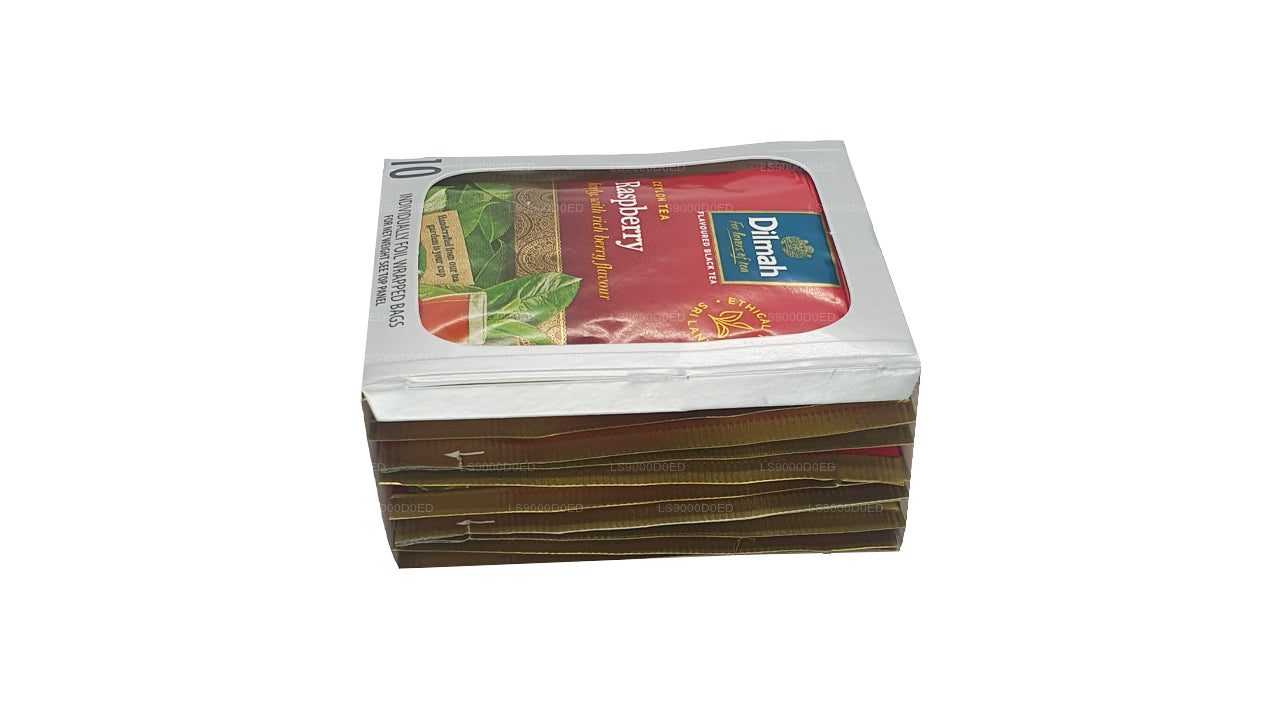 Dilmah Raspberry Tea (20g) 10 Individually Foil Wrapped Tea Bags