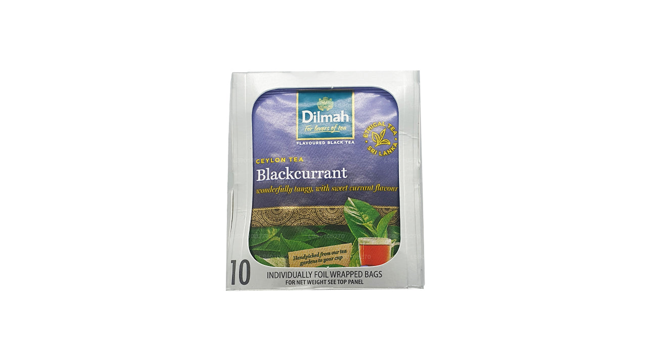 Dilmah Blackcurrent Tea (20g) 10 Individually Foil Wrapped Tea Bags