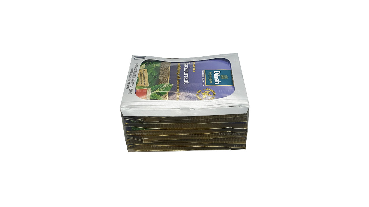 Dilmah Blackcurrent Tea (20g) 10 Individually Foil Wrapped Tea Bags