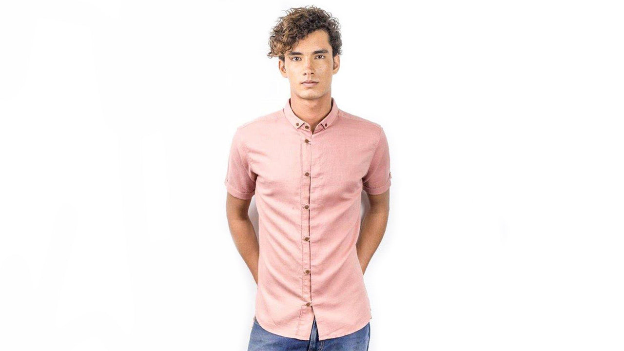 Linen Cotton Short Sleeve Shirt